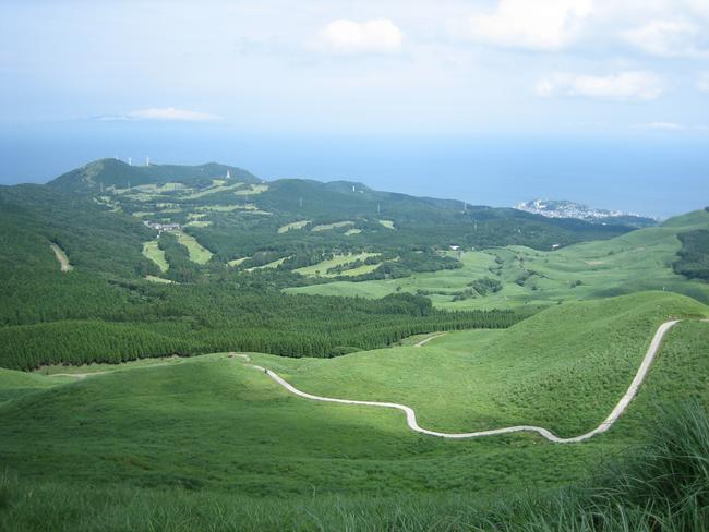 三筋山から太平洋を望む