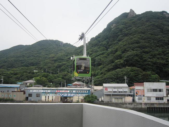 移動中のゴンドラ