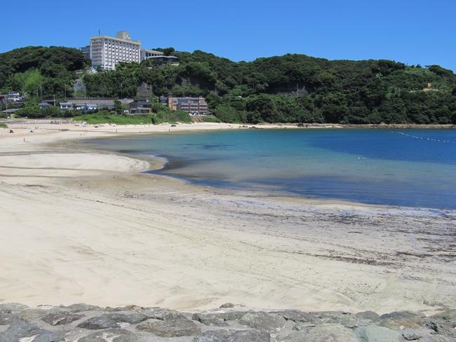 外浦海水浴場 南側より砂浜側