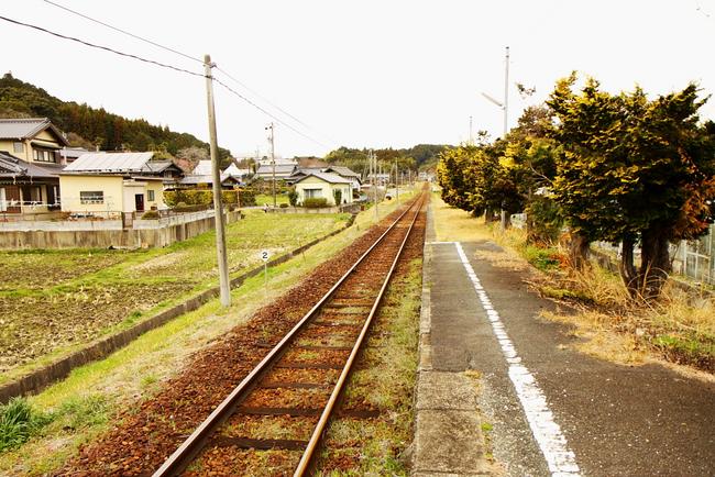 ホームからの風景