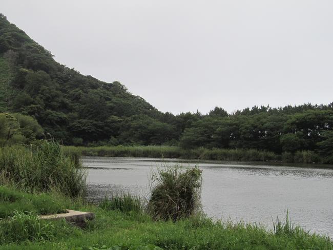 明神池　池中央付近