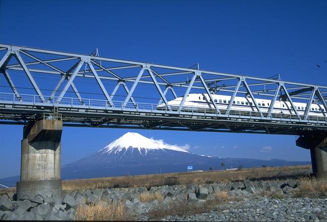 東海道線山陽新幹線富士川鉄橋