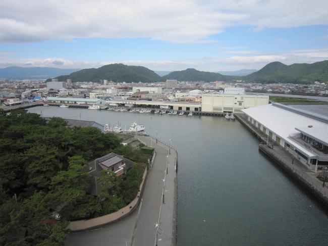 沼津港を望む