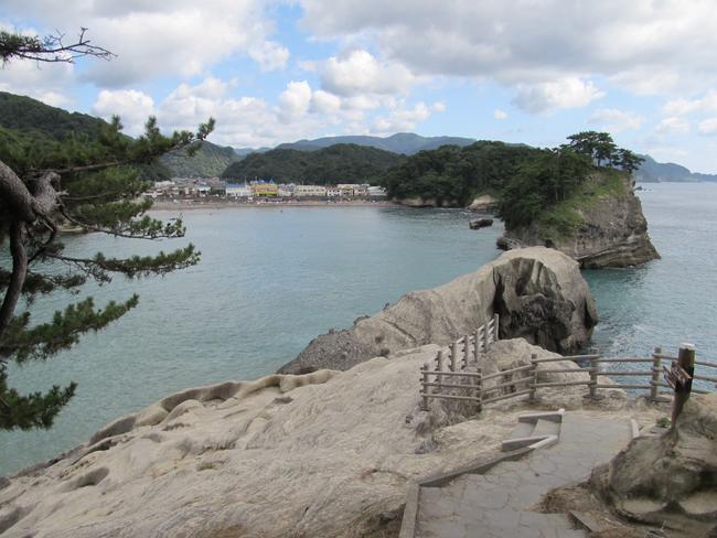 遊歩道より乗浜海岸遠望