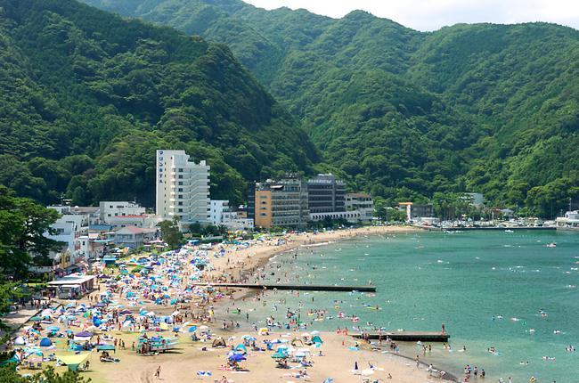 土肥海水浴場 全景