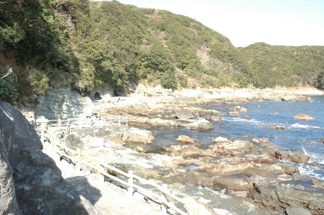 海岸の遊歩道